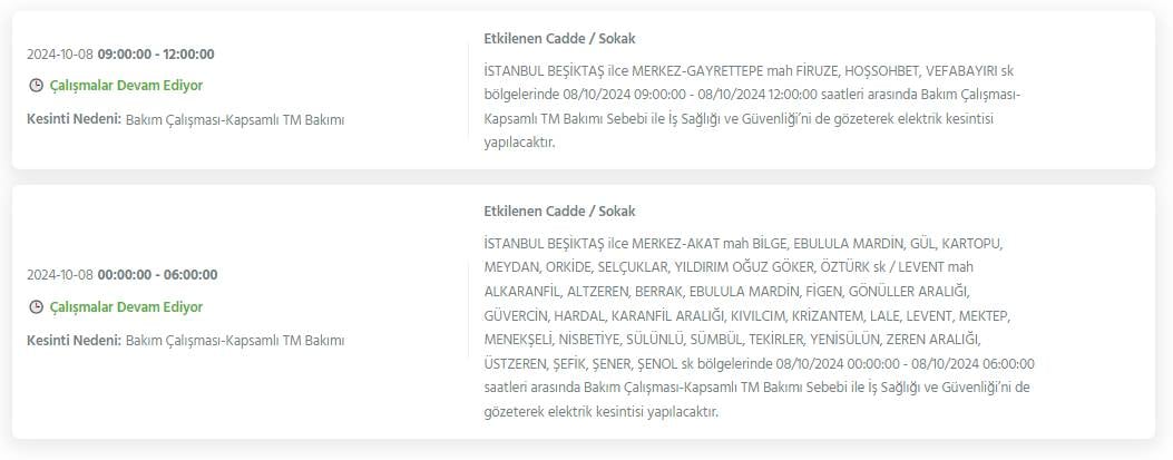 İstanbul'da 8 saati bulacak elektrik kesintisi! BEDAŞ ilçe ilçe açıkladı 22